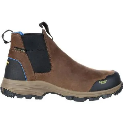 GEORGIA BOOT BLUE COLLAR CHELSEA WATERPROOF WORK ROMEO BOOT