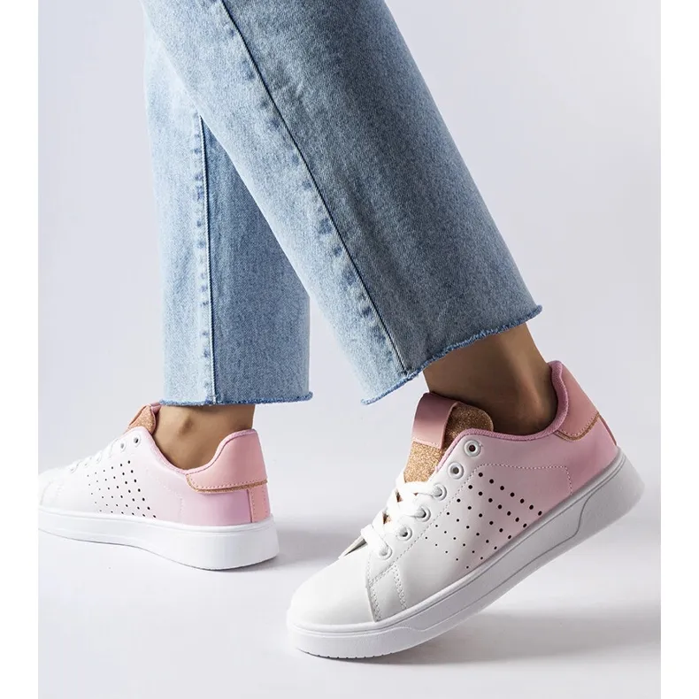 Gordon ombre effect sneakers white