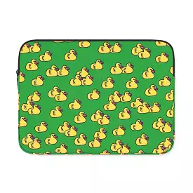 Green Yellow Duck Graphic Laptop Sleeves iPad 11 13 15 inch Cases Protective Covers Handbags Square Pouches Designer Artist Prin