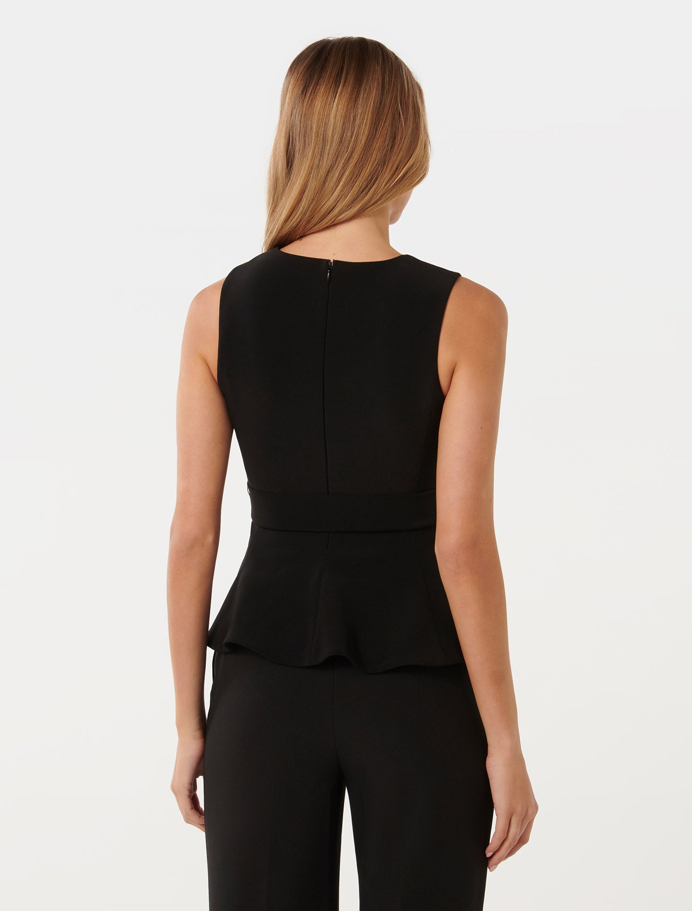 Harmony Crepe Peplum Top