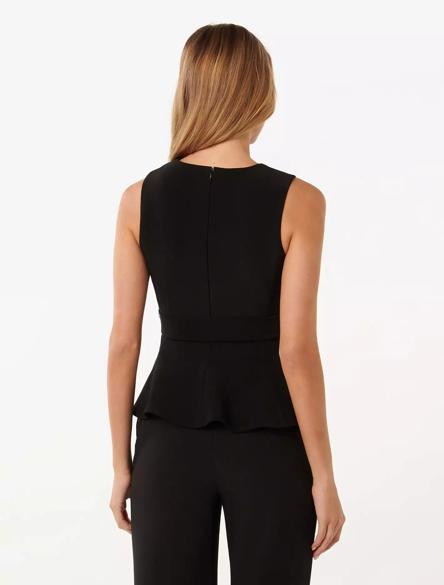 Harmony Crepe Peplum Top