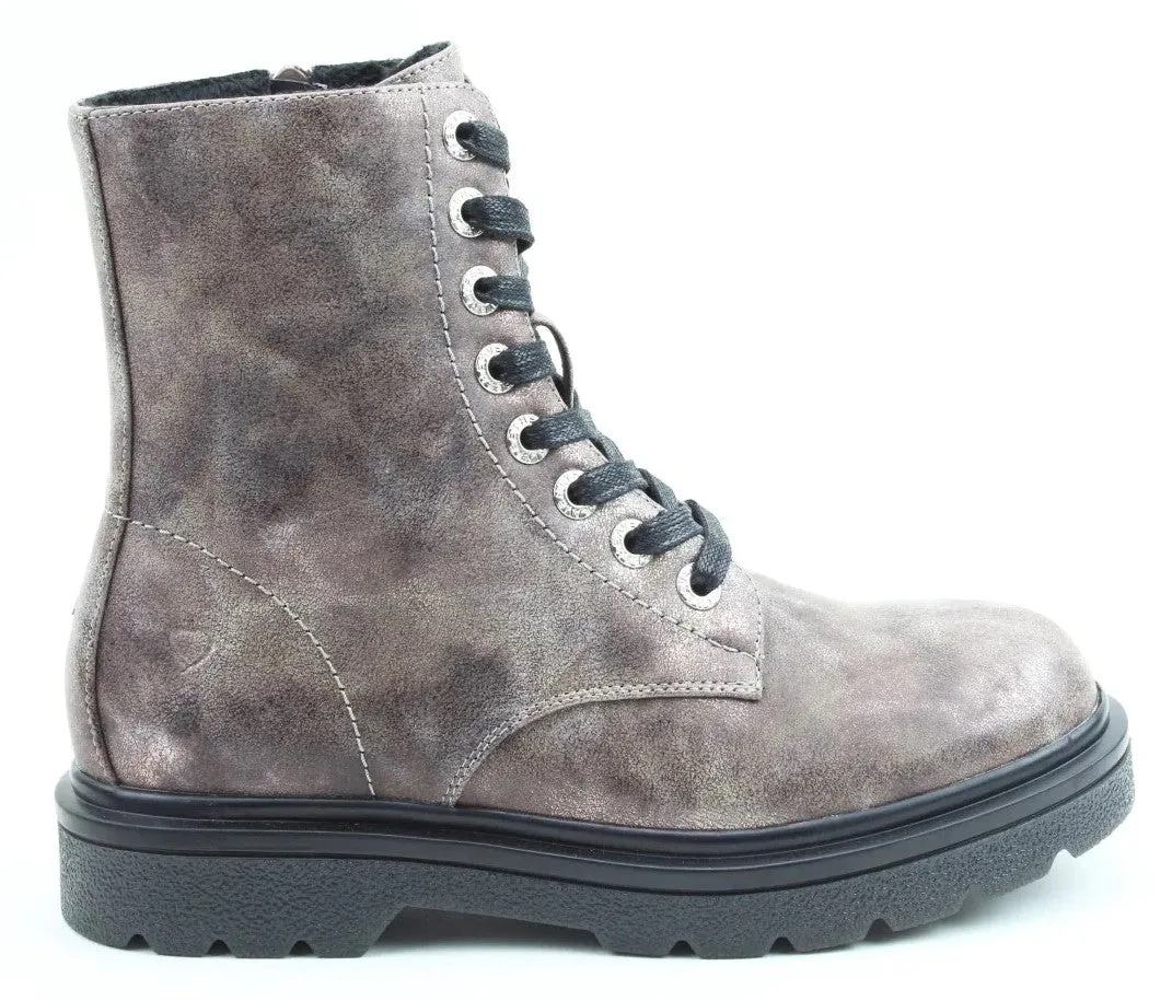 Heavenly Feet Justina Marble Print Womens Ankle Boot