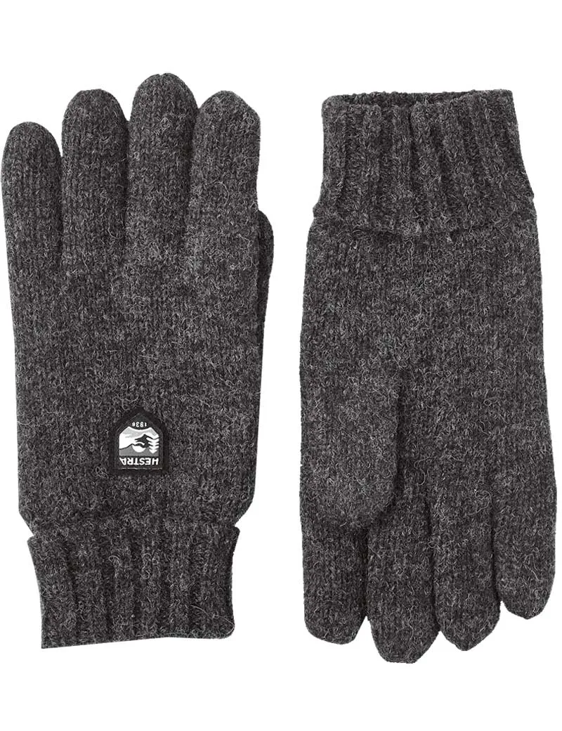 Hestra Basic Wool Gloves Charcoal