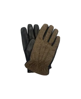 Hilts Willard Brown Herringbone & Lambskin Gloves | He Spoke Style