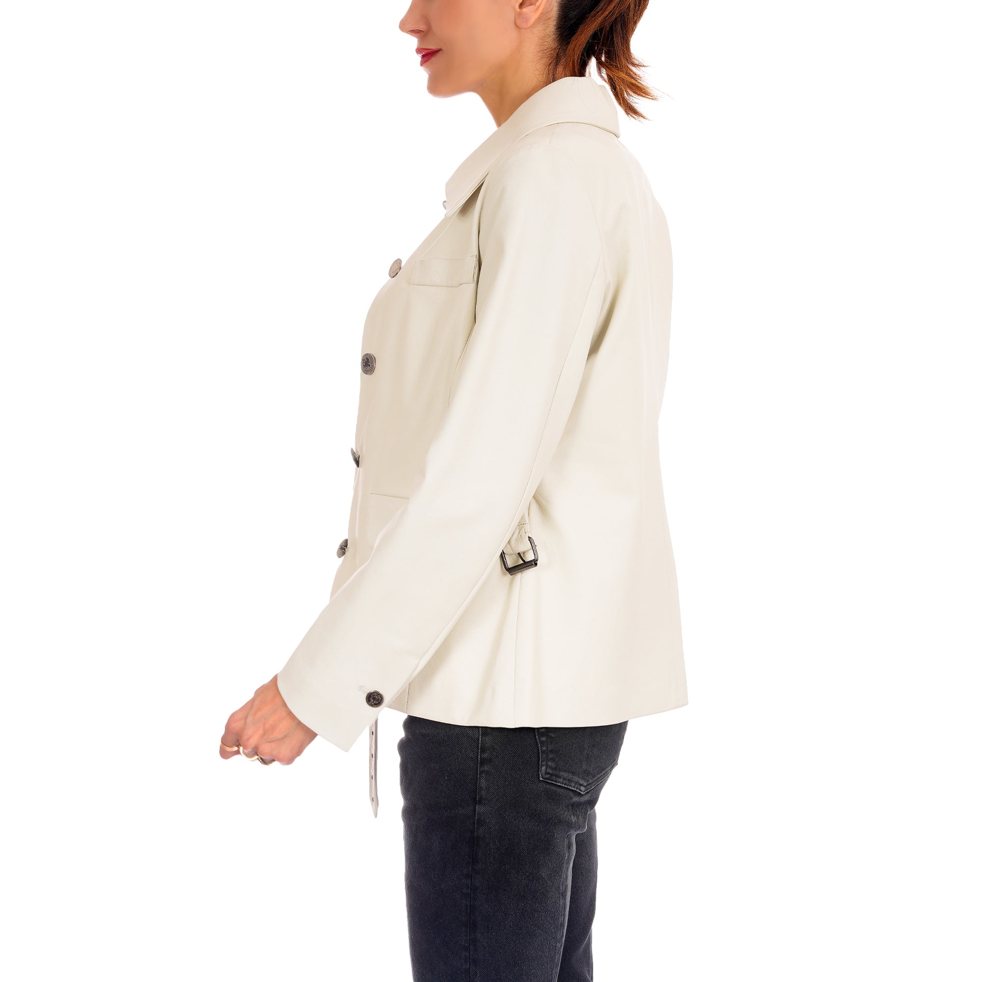 Jacket Nappa Chalk White