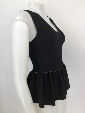 JONATHAN SIMKHAI Black Peplum Tank Size SMALL (S) Top