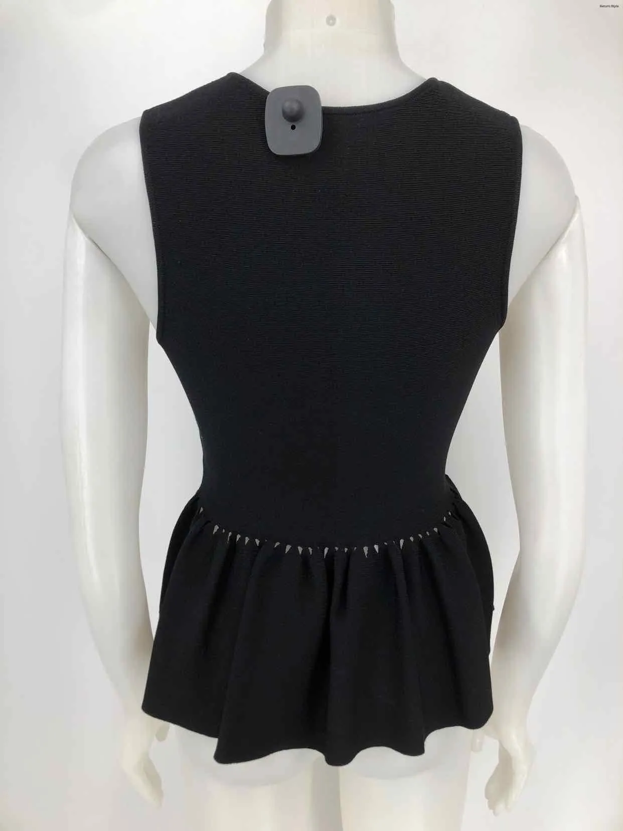 JONATHAN SIMKHAI Black Peplum Tank Size SMALL (S) Top