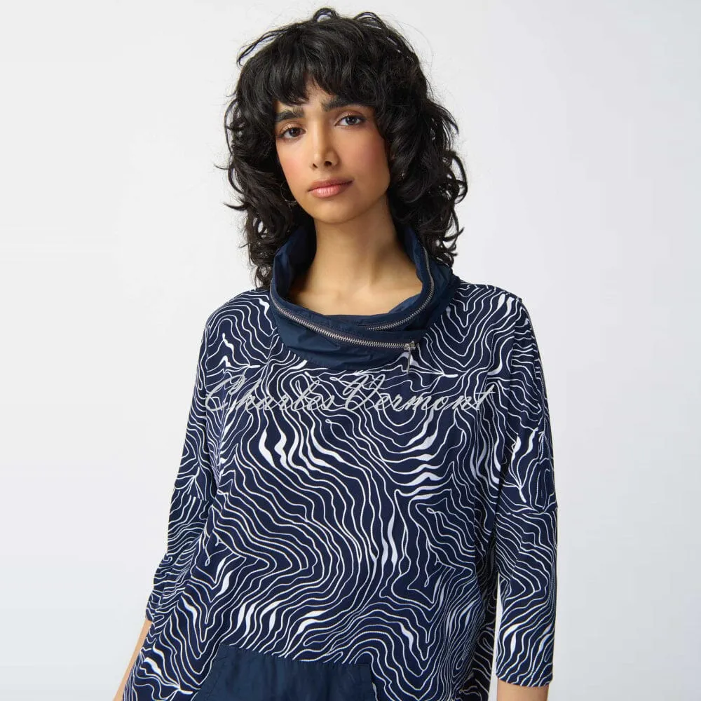 Joseph Ribkoff Abstract Print Top - Style 241144