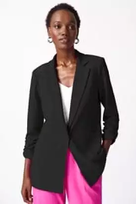 Joseph Ribkoff Black Blazer with Shirred Sleeves Style - 241031