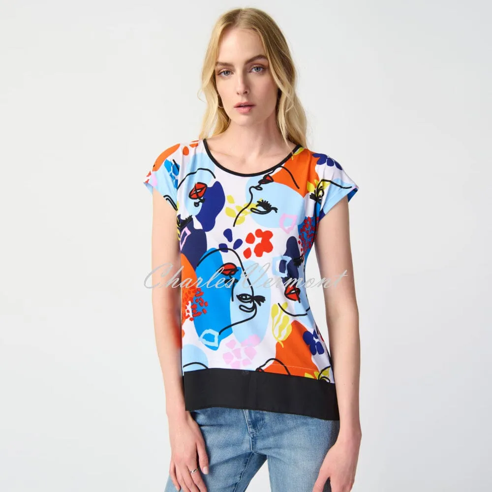 Joseph Ribkoff Face Print Top - Style 241308