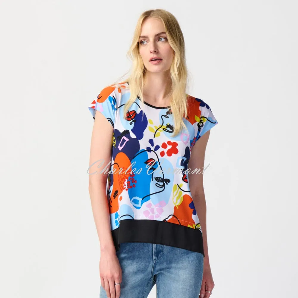 Joseph Ribkoff Face Print Top - Style 241308