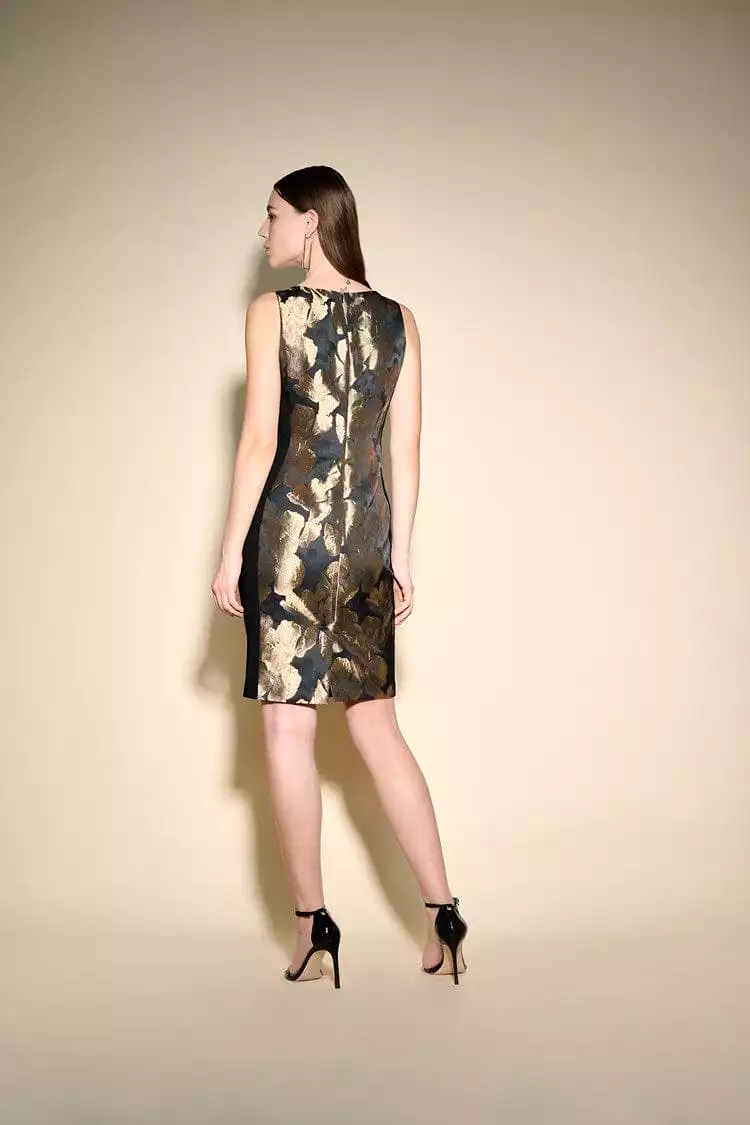 Joseph Ribkoff Floral Jacquard Sleeveless Dress - 233715