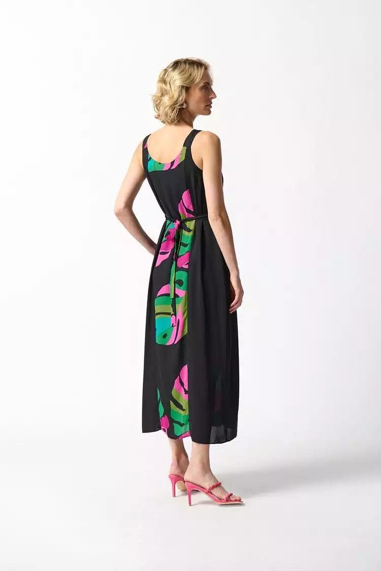 Joseph Ribkoff Georgette Tropical Print Dress - 242163