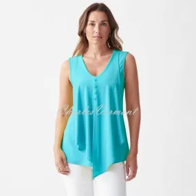 Joseph Ribkoff Layered Top – Style 221357 (Aruba Blue)