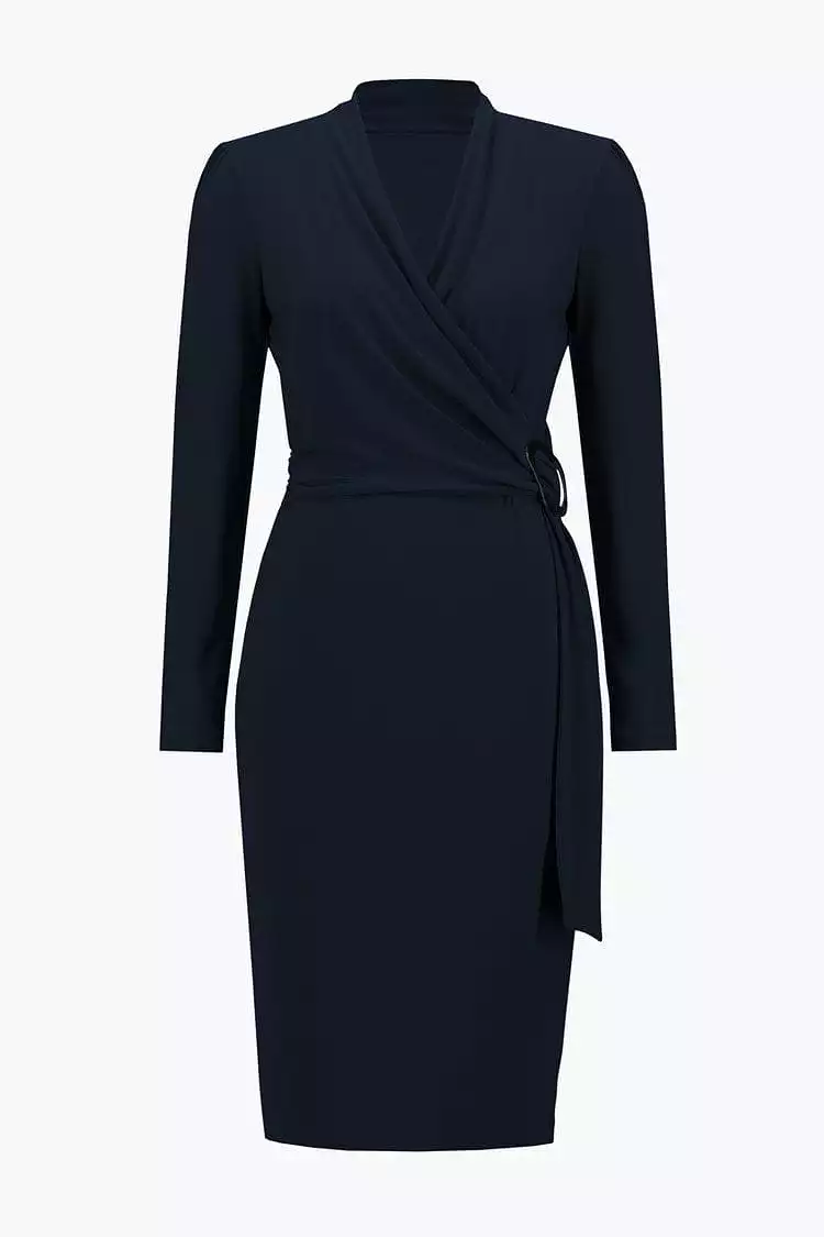 Joseph Ribkoff Long Sleeve Wrap Dress - 233119