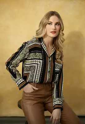 Joseph Ribkoff Paisley Blouse - 223251