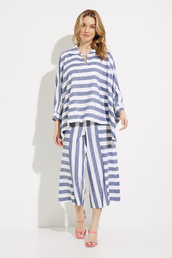 Joseph Ribkoff Striped Loose-fit Top  232143