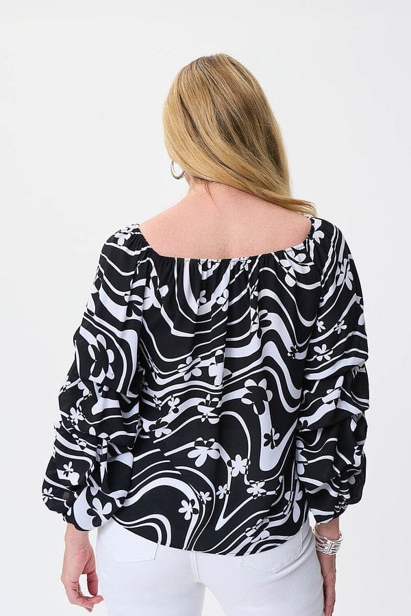 Joseph Ribkoff Wave Print Top  231234 T