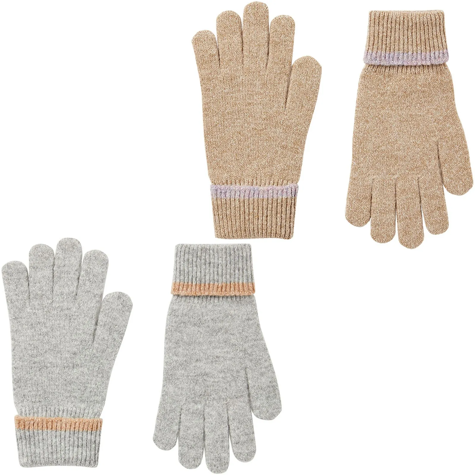 Joules Womens Eloise Knitted Cuffed Gloves