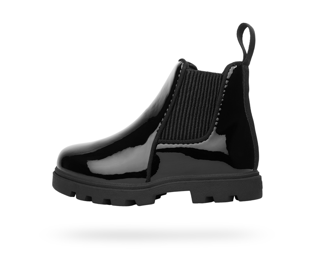 Kensington Treklite Kid's Chelsea Boot - Black Gloss