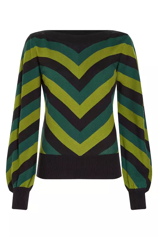 King Louie - Erin Bell Sleeve Top - Pine Green