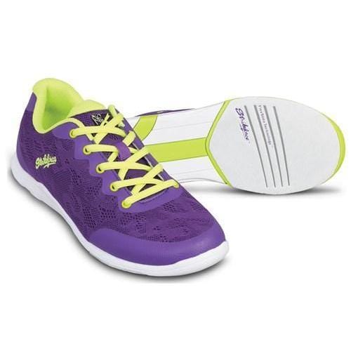 KR Lace Purple Yellow Womens Bowling Shoes