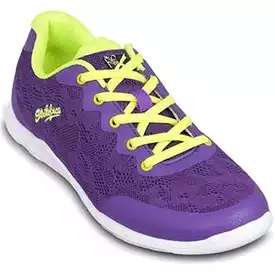 KR Lace Purple Yellow Womens Bowling Shoes