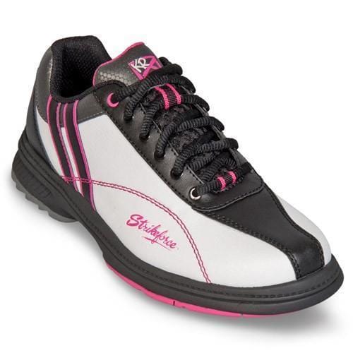 KR Womens Starr Right Hand Bowling Shoes White/Black/Pink