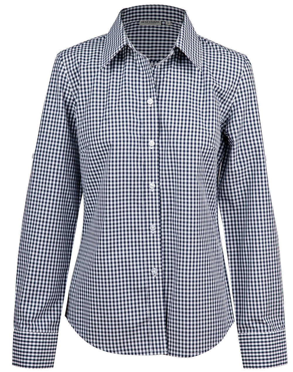 Ladies Gingham Check Long Sleeve Shirt - 3 colors