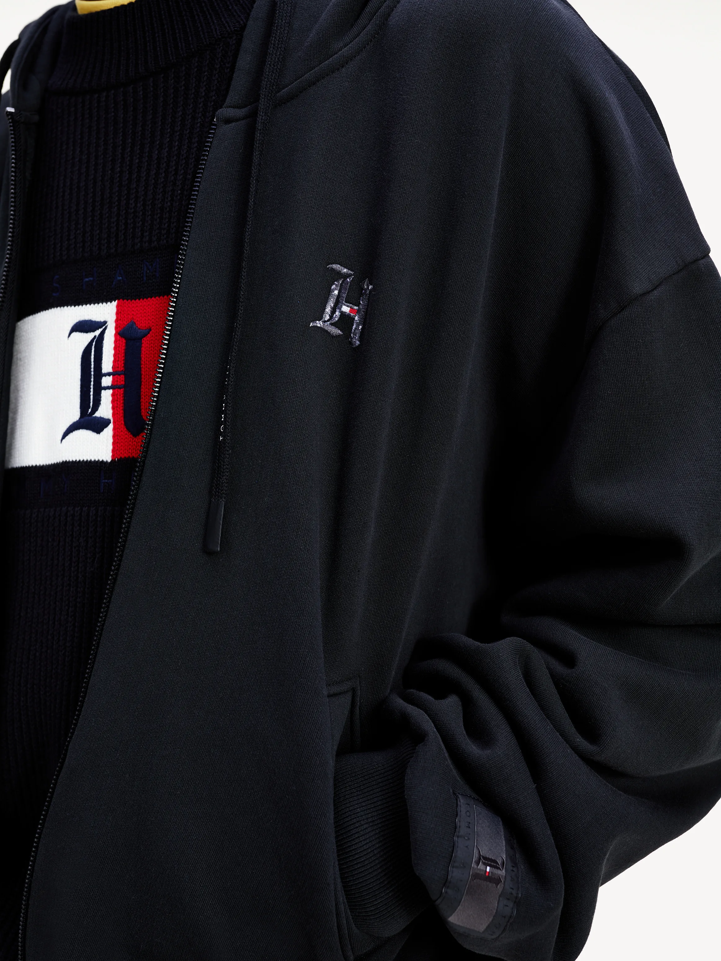 Lewis Hamilton Fleece Zip-thru Hoody | Sweatshirts & Hoodies | Tommy Hilfiger