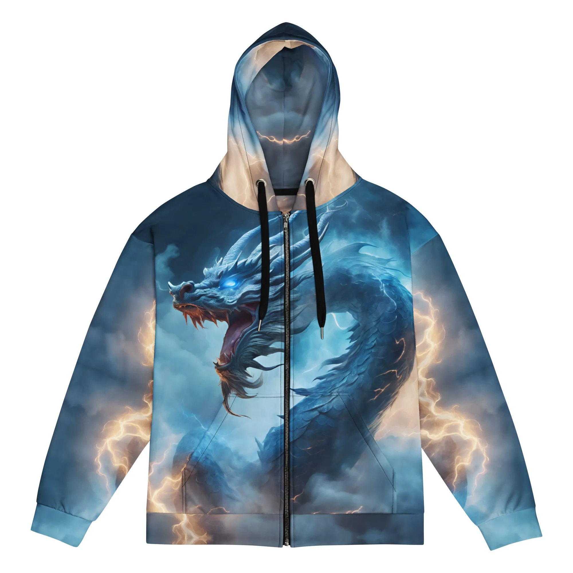 Lightning Dragon Unisex Zip Hoodie