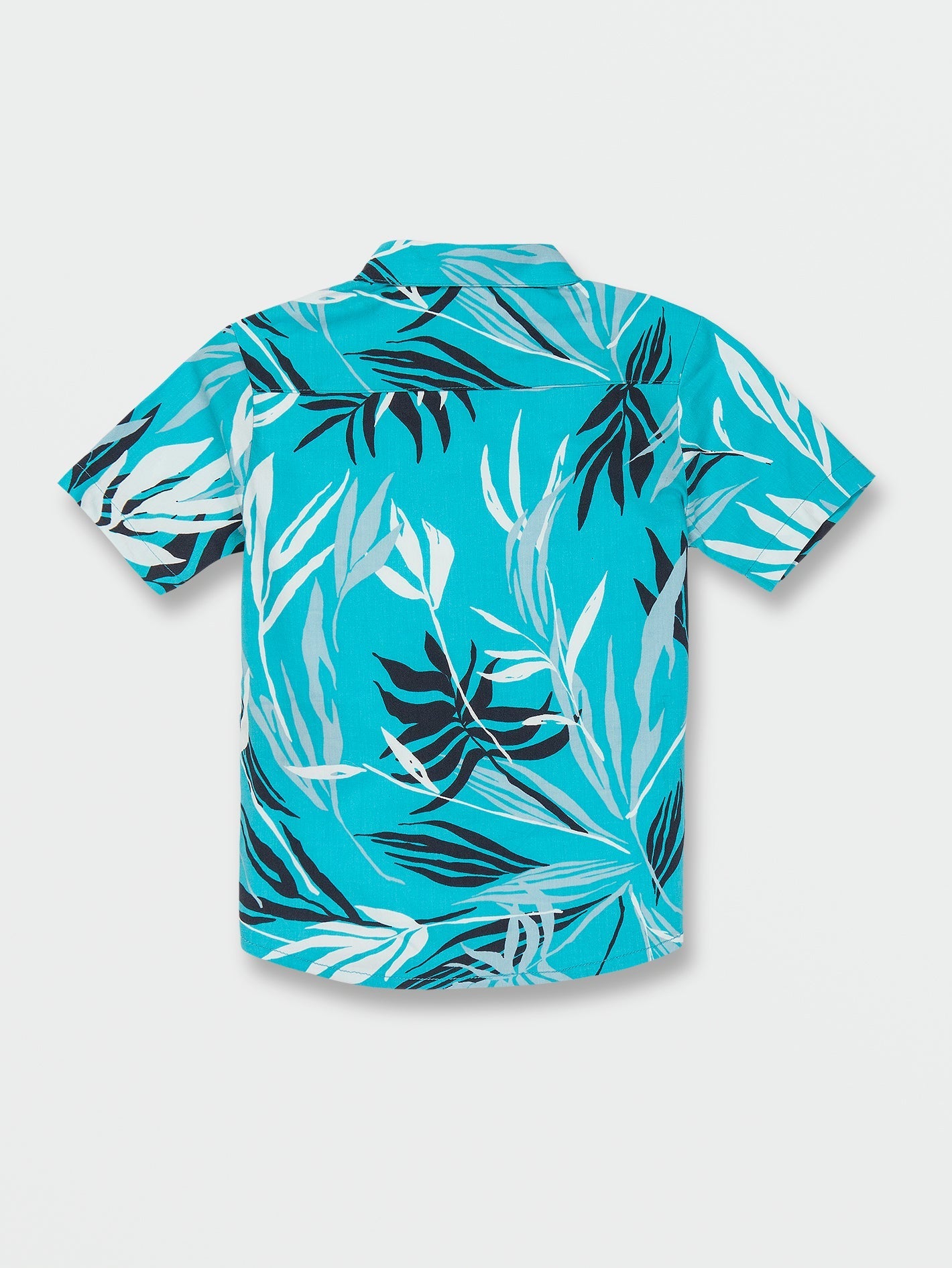 Little Boys Bleeding Leaf Short Sleeve Shirt - Electric Blue