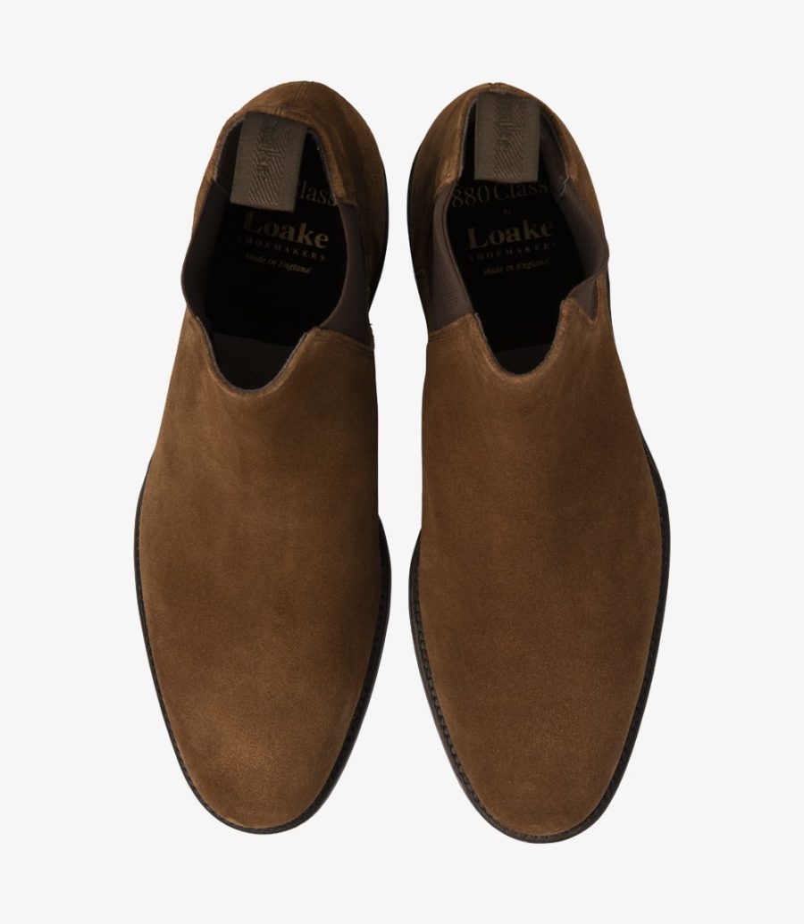 LOAKE - Coppergate Chelsea boot - Tobacco Suede