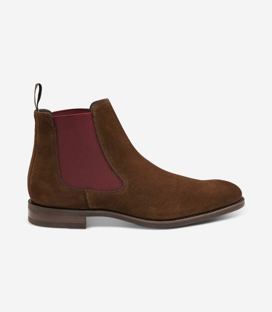 LOAKE - Wareing Premium Chelsea boot - Brown Suede