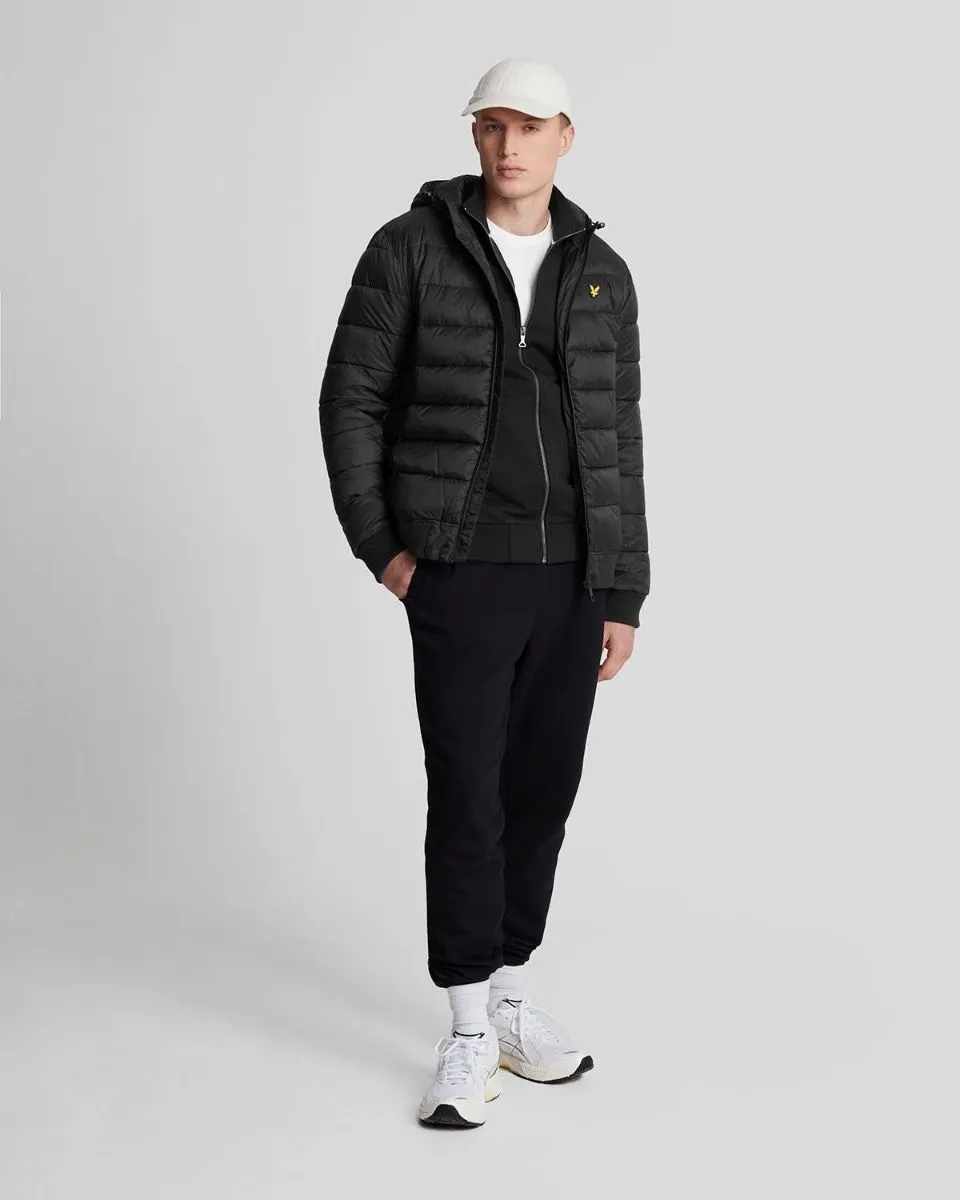 Lyle & Scott Wadded Quilted Jacket Jet Black