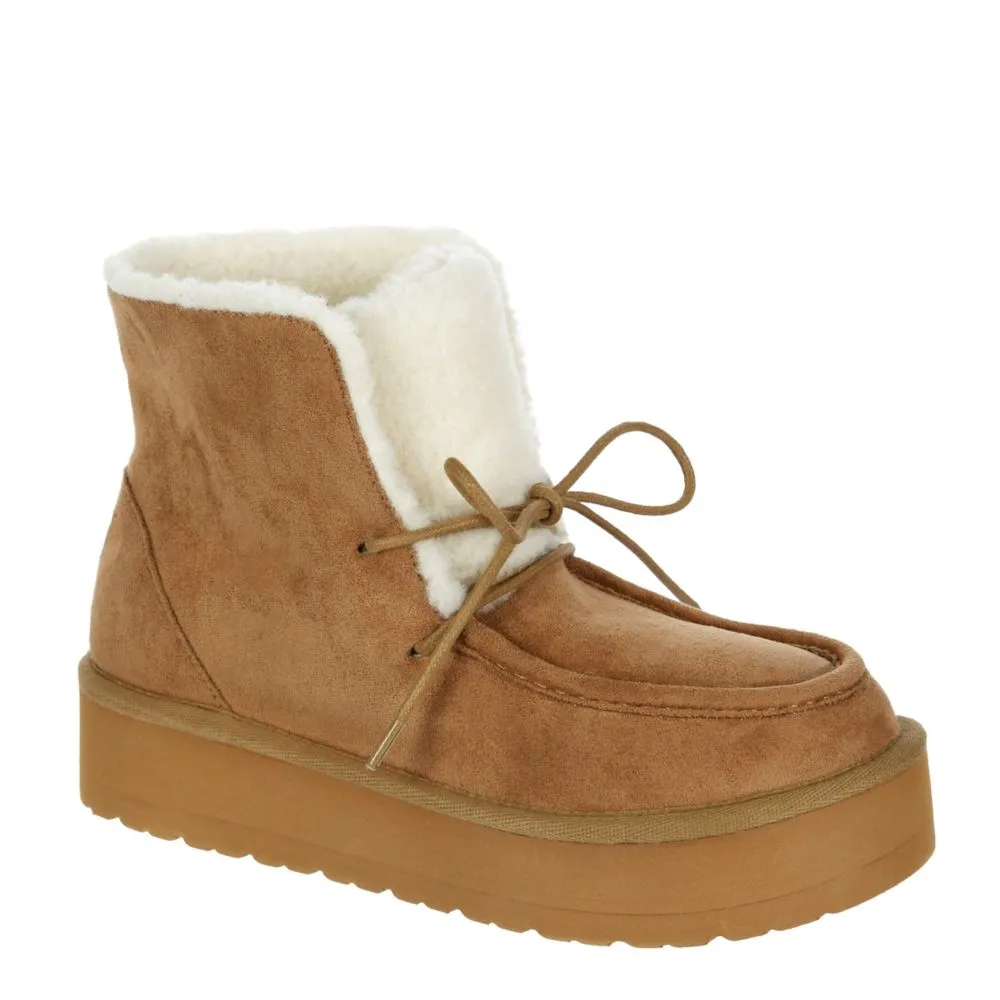 MADDEN GIRL  WOMENS EARNEST FUR ANKLE BOOT