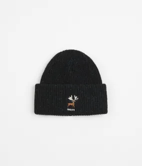 Magenta Deer Beanie - Black