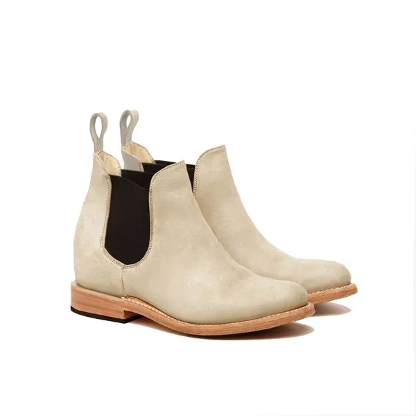 MANUEL Chelsea Boot - Beige Suede