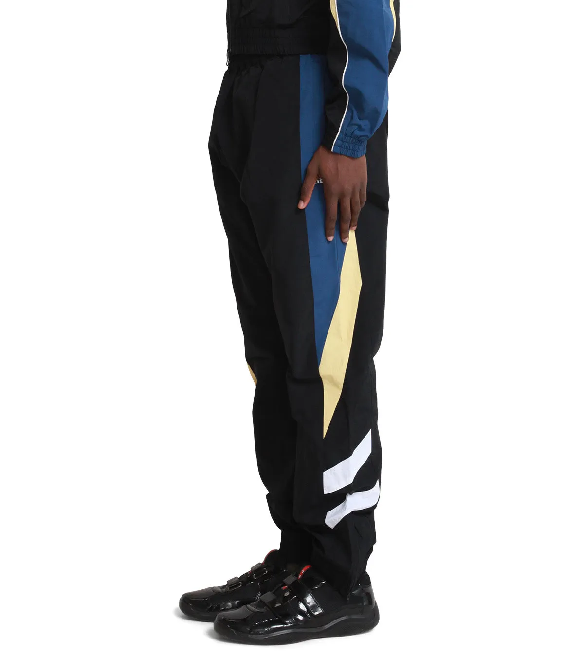 Martine Rose Panelled Trackpant Black Yellow