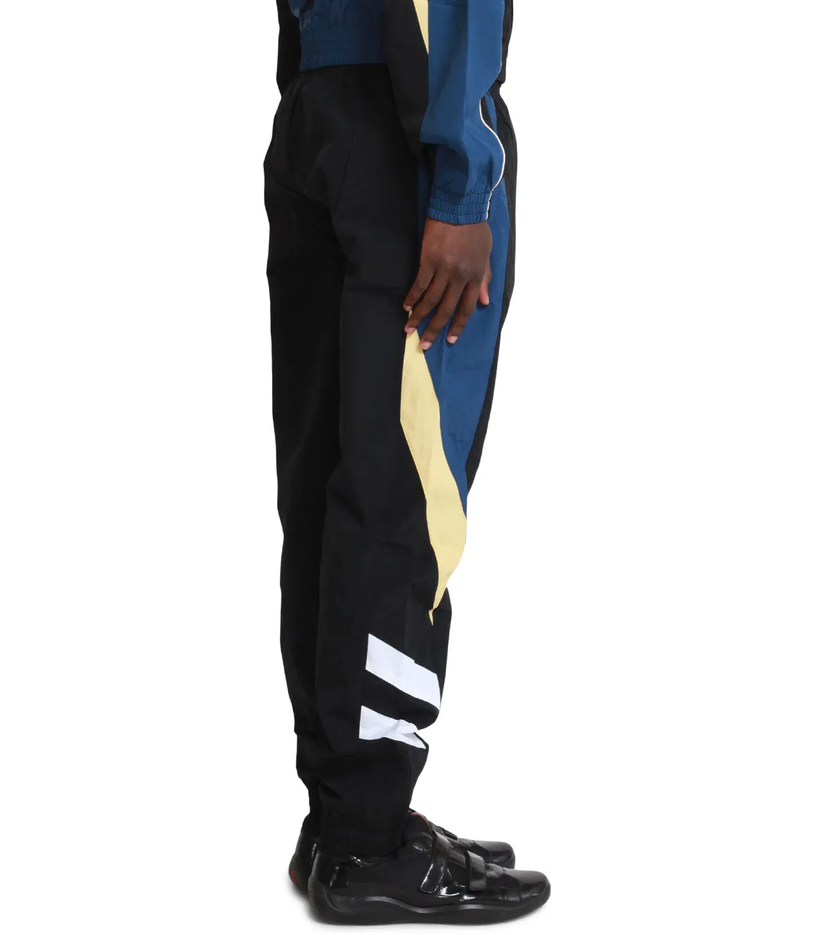 Martine Rose Panelled Trackpant Black Yellow