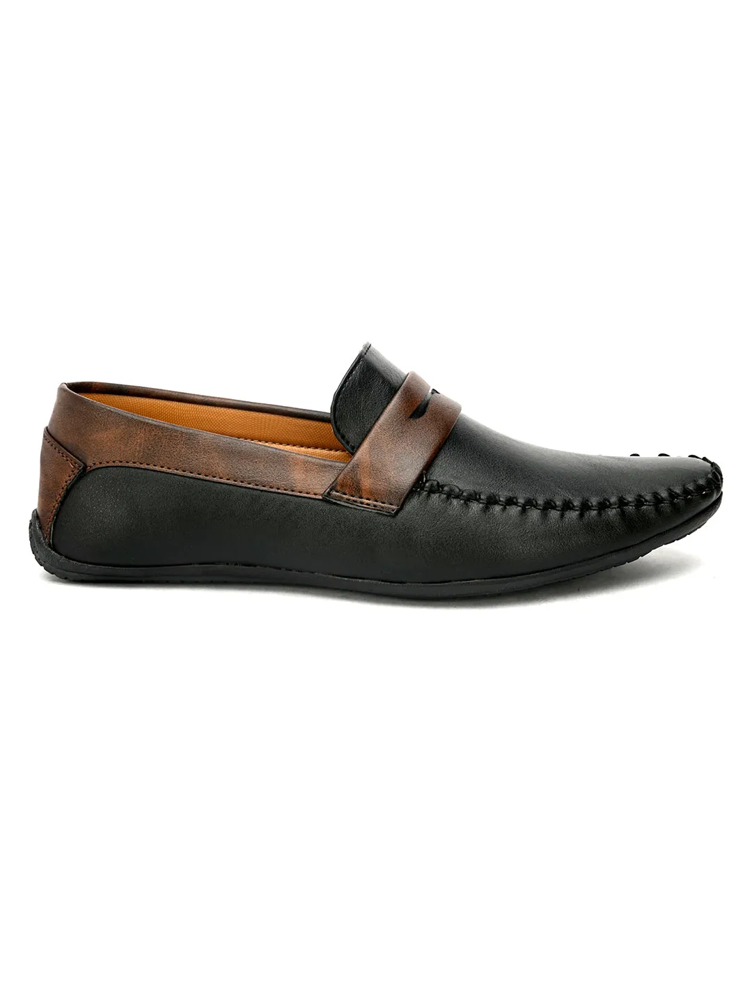 Men Colour Blocked Loafers