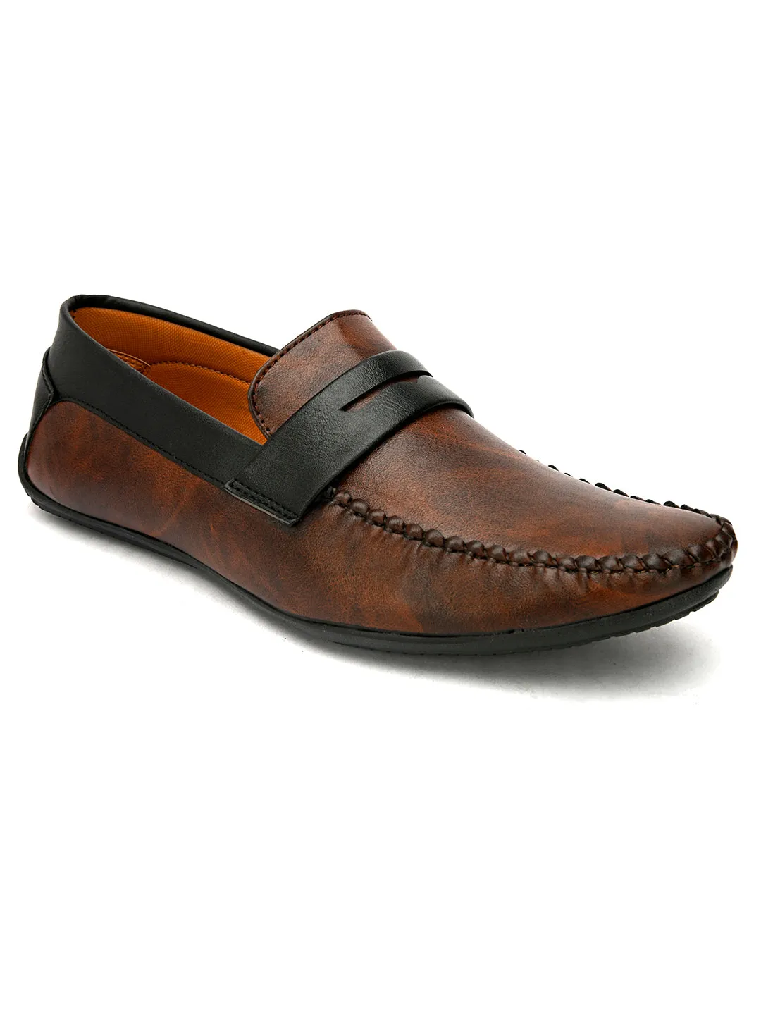 Men Colour Blocked Loafers