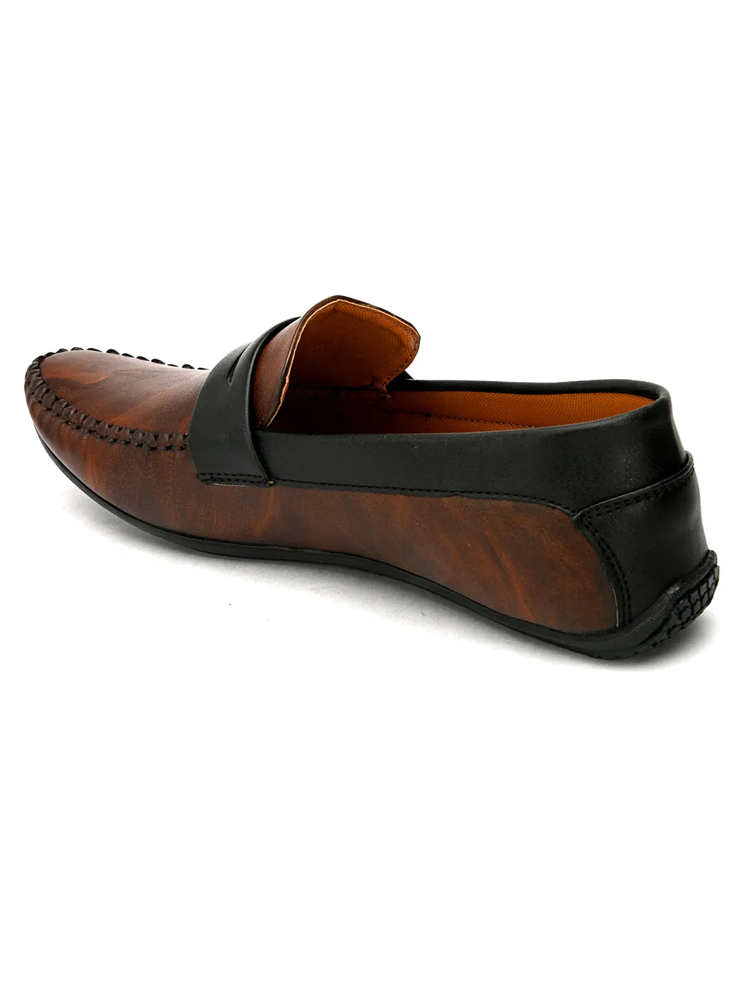 Men Colour Blocked Loafers