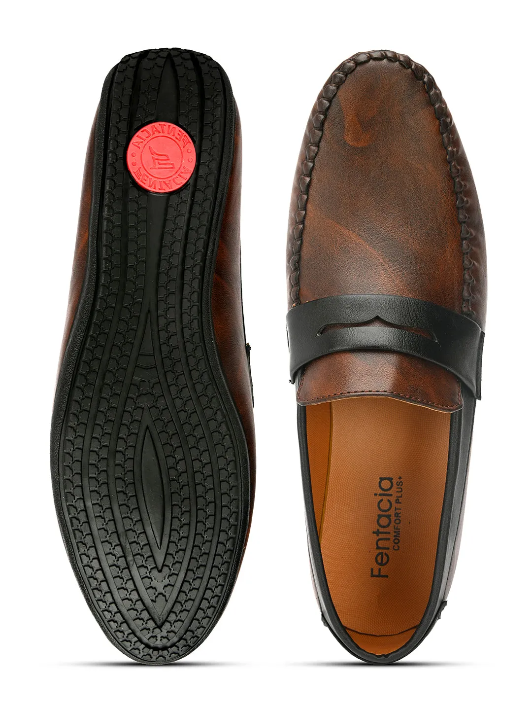 Men Colour Blocked Loafers