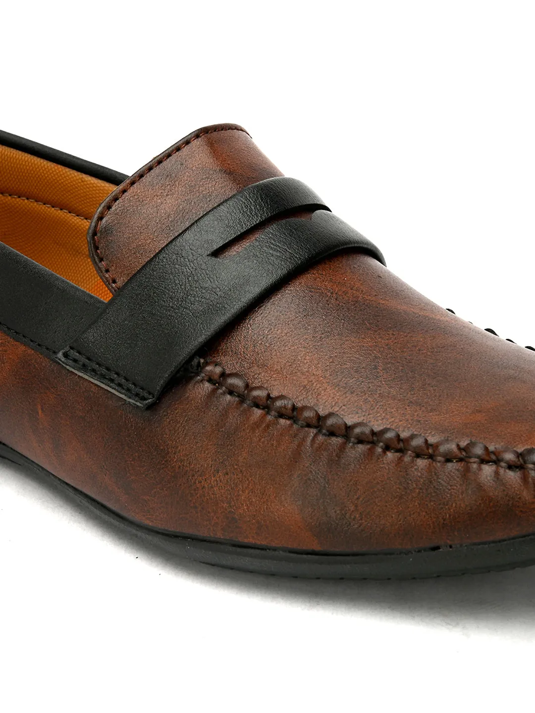 Men Colour Blocked Loafers