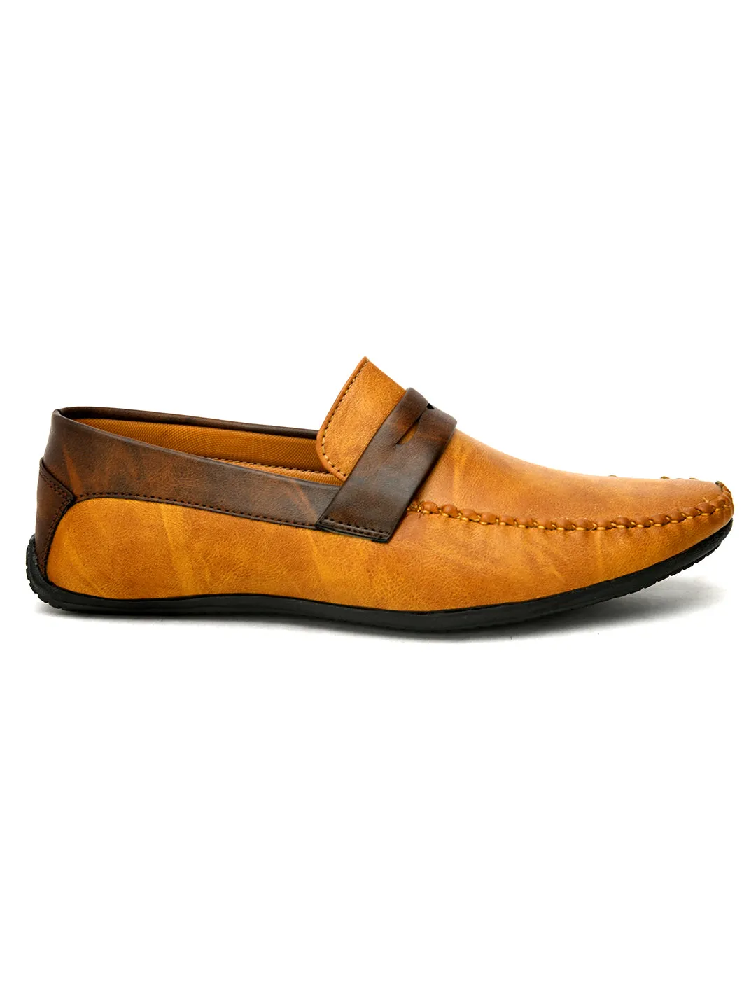 Men Colour Blocked Loafers