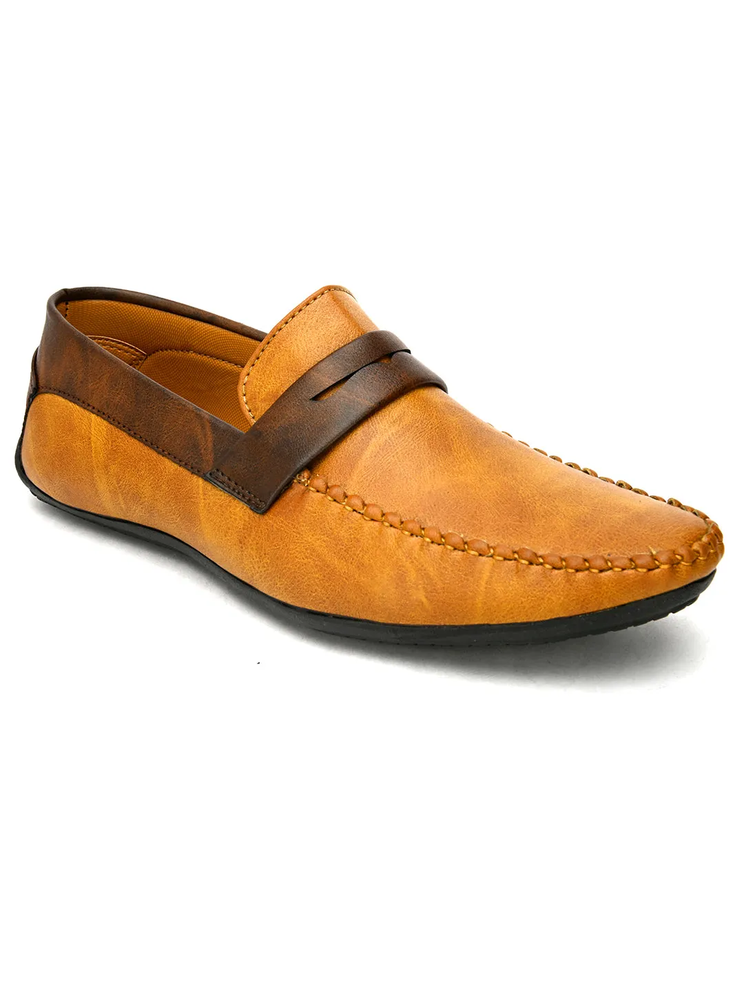 Men Colour Blocked Loafers