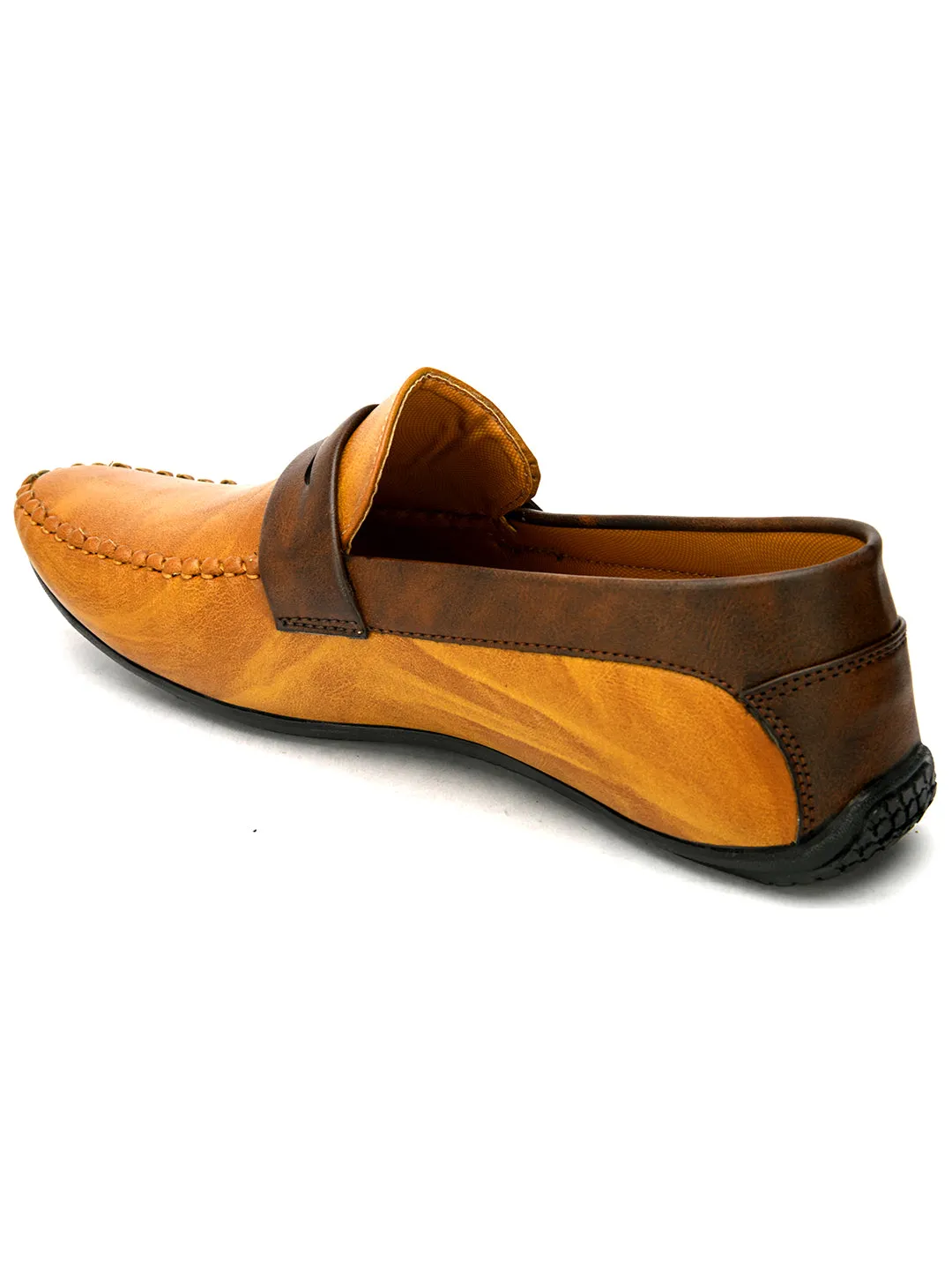 Men Colour Blocked Loafers