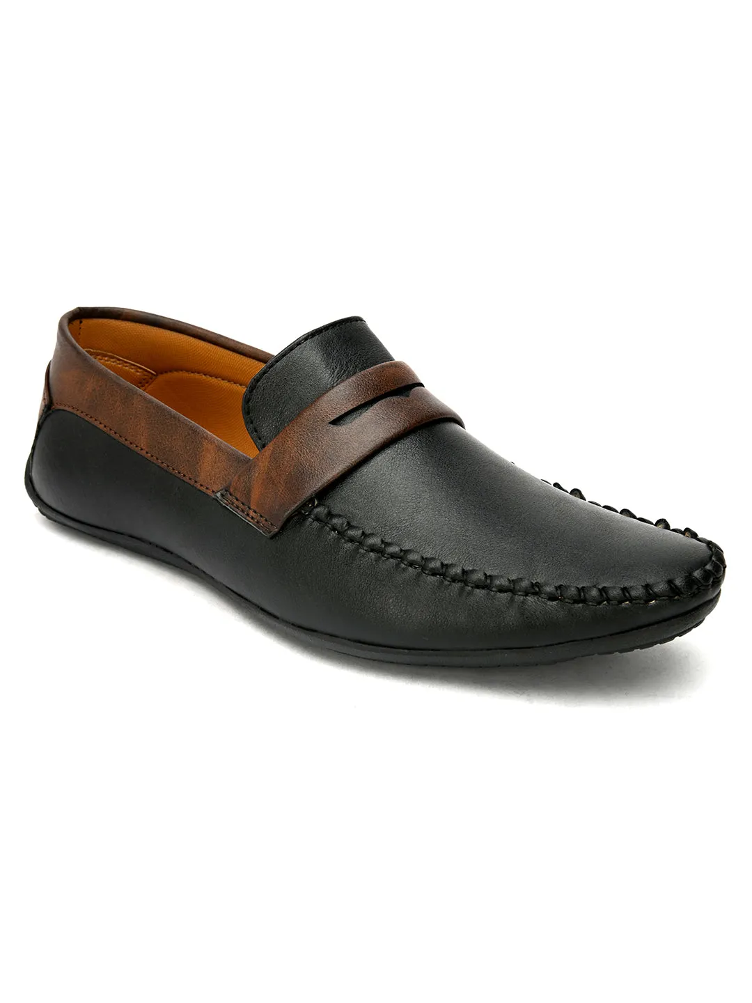 Men Colour Blocked Loafers