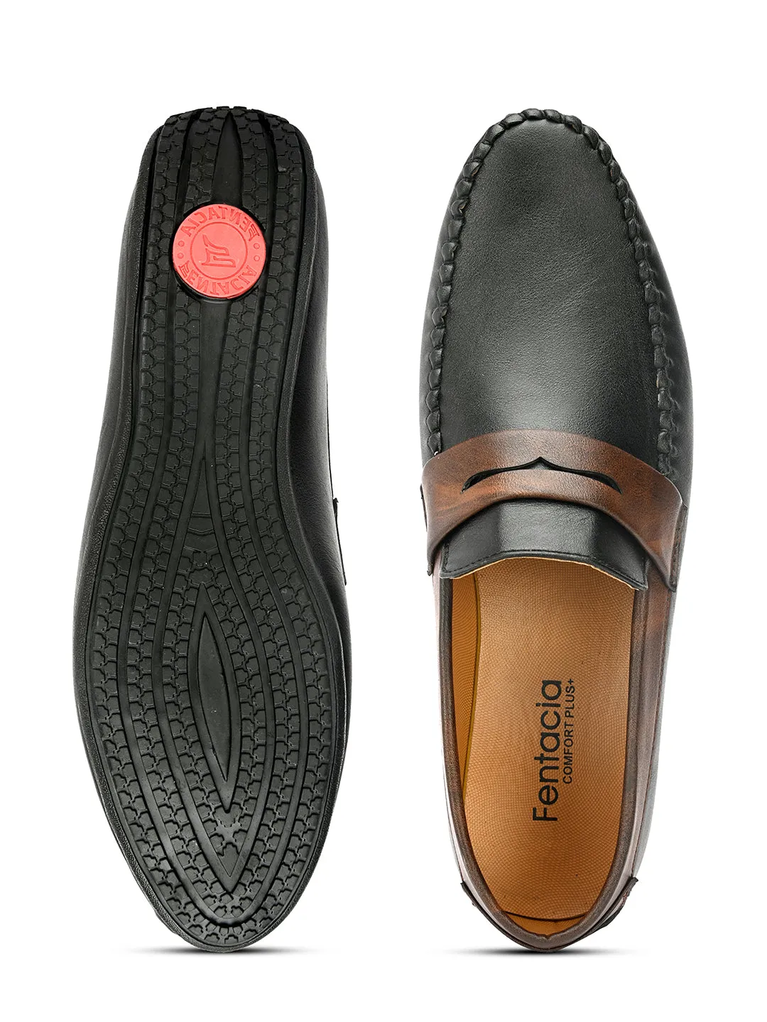 Men Colour Blocked Loafers